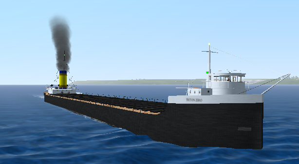 man cargo ship in virtual sailor 7